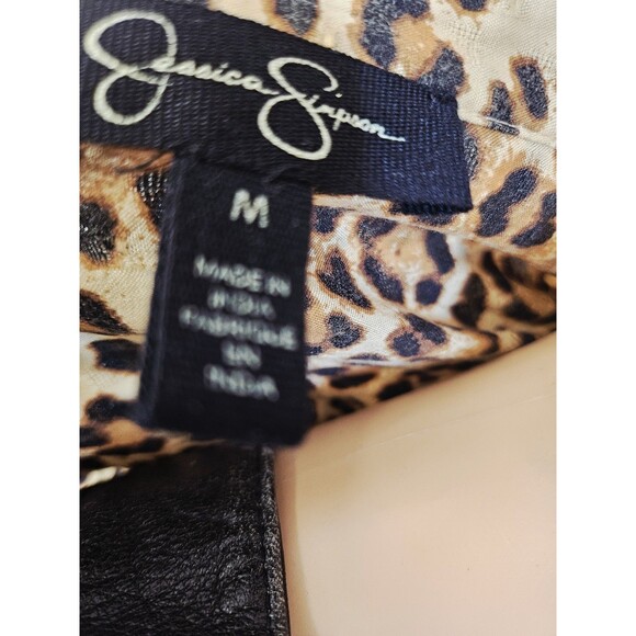 Jessica Simpson Animal Print Blouse Women's Size Medium - Picture 7 of 7